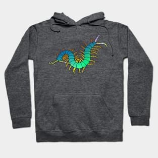 Sea-Green Centipede Hoodie